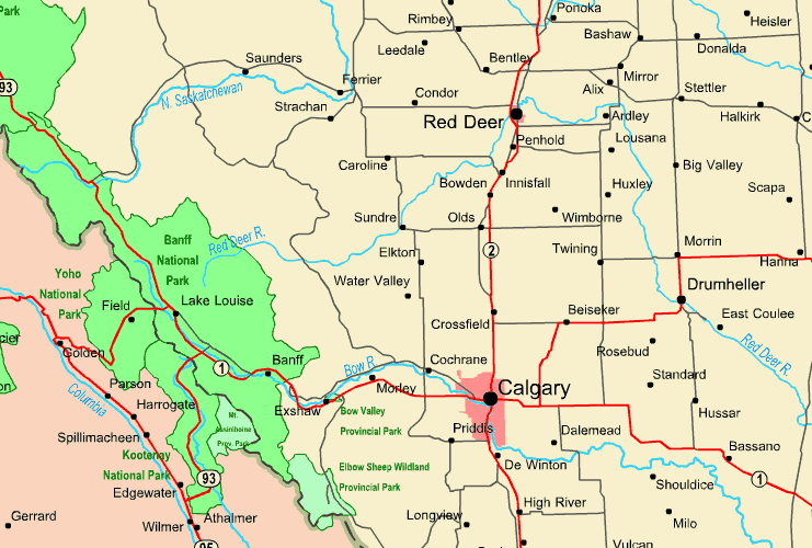 Map Of Banff Region
