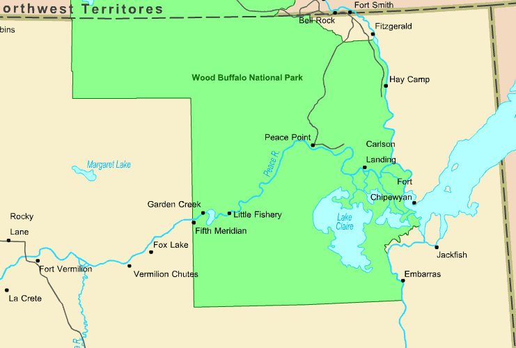 Map Of Northeastern Alberta