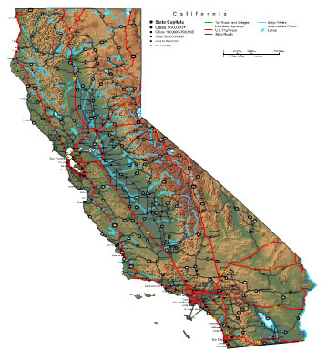 Printable Map of California